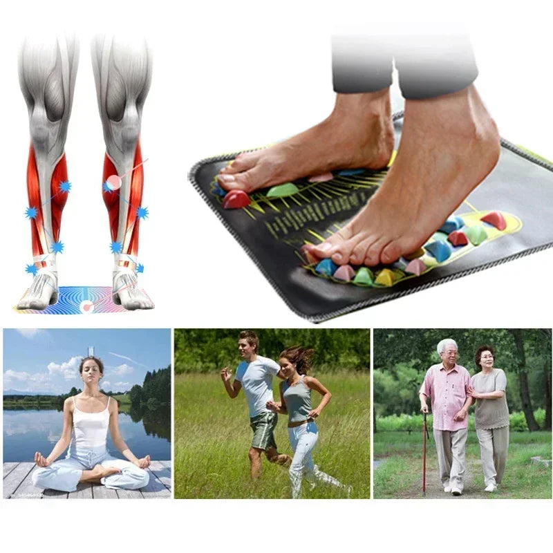 Reflexology Foot Massage Mat Trigger Point Therapy Pad