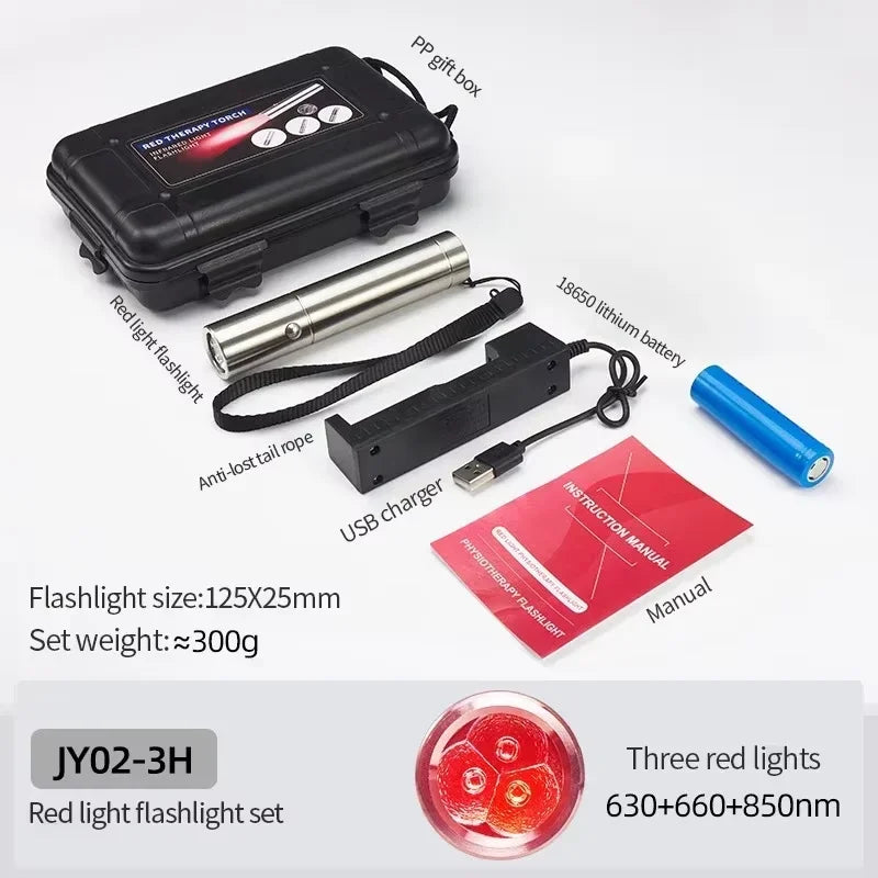 Red Light Therapy Pen 630–900nm