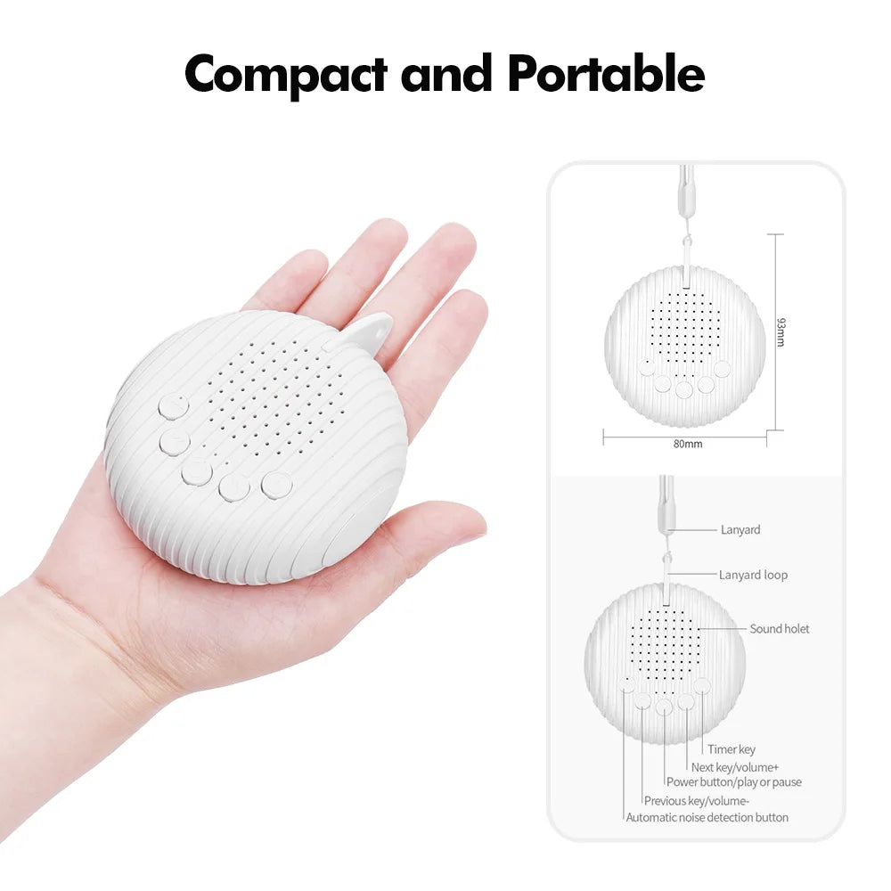 Portable White Noise Sleep Machine with 10 Sounds