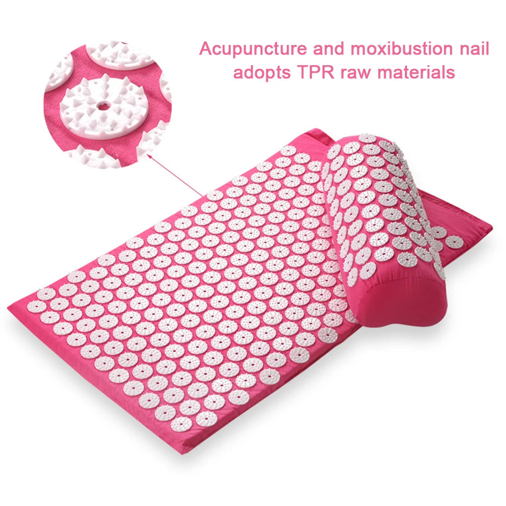 Full Body Acupressure Massage Mat Set with Storage Bag