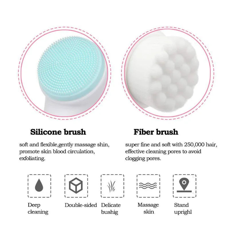 3D Silicone Facial Cleansing Brush
