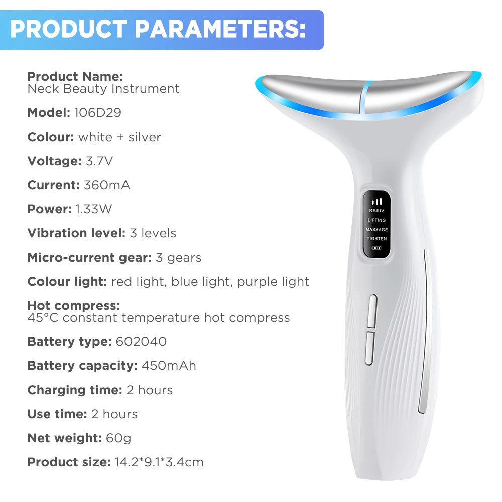 Microcurrent Neck Beauty Device