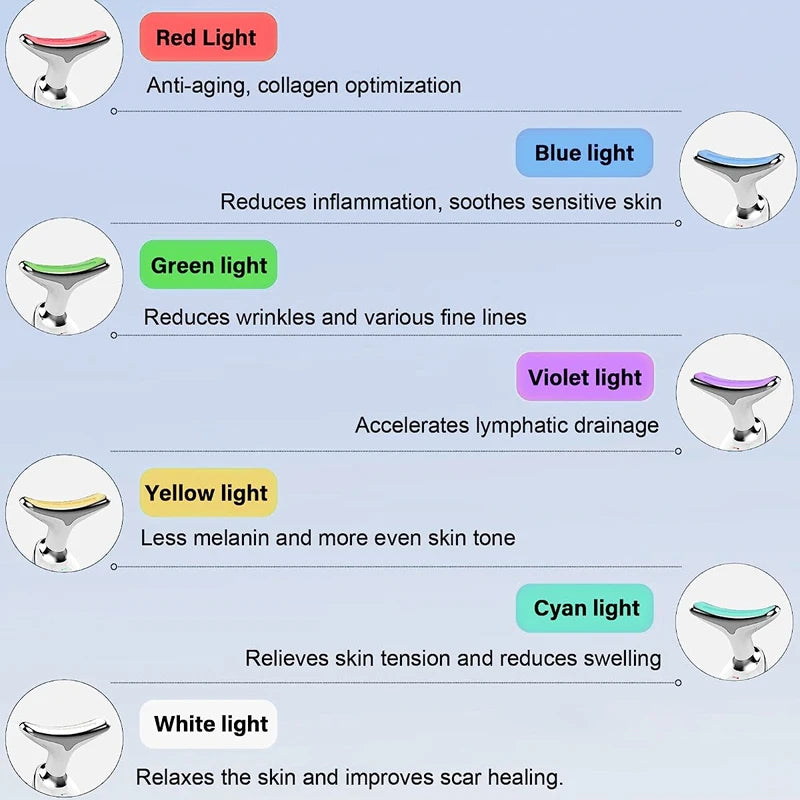 7-Color LED Neck & Face Massager