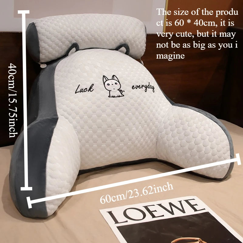 Quilted Reading Pillow Back Support Cushion