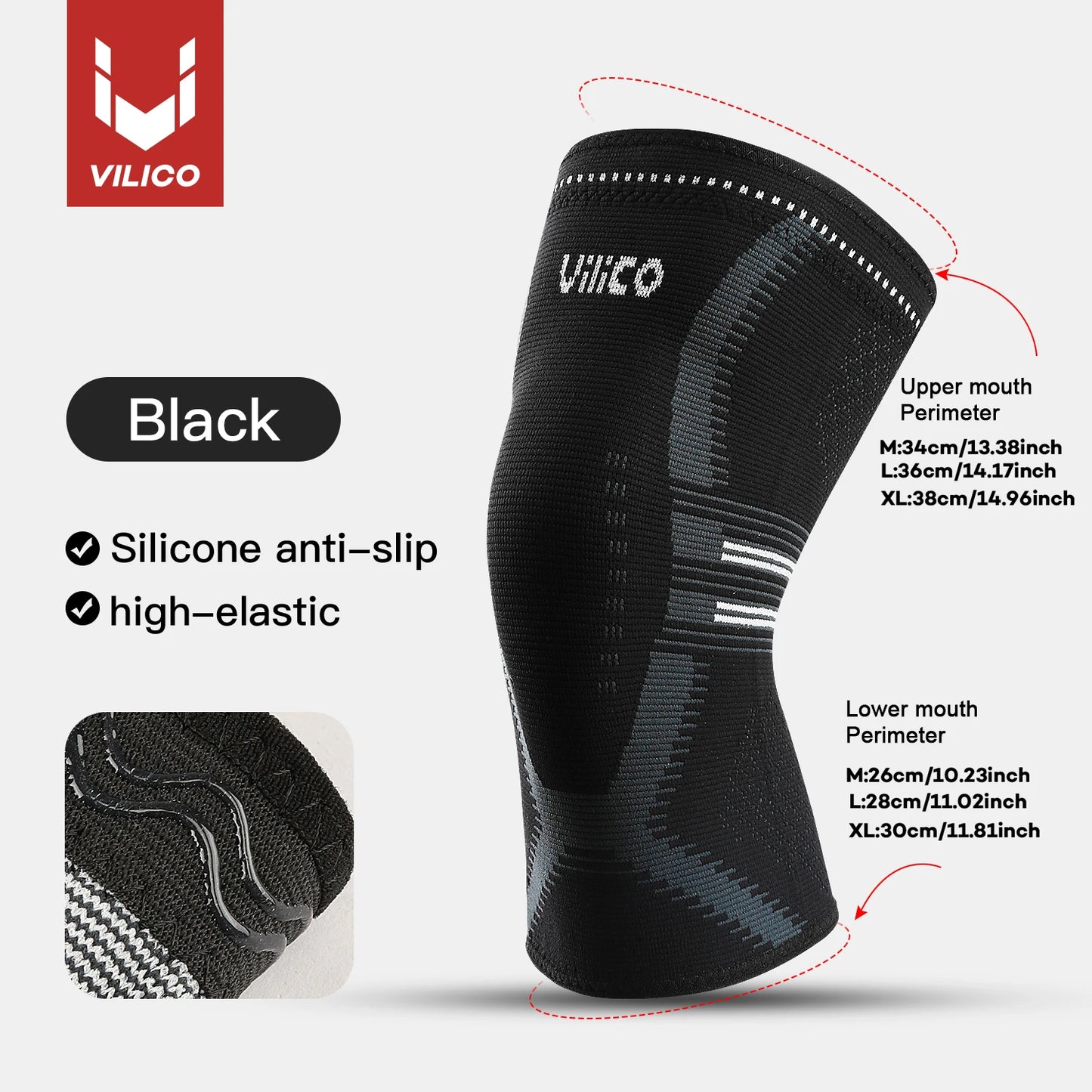 Elastic Compression Knee Support Sleeve