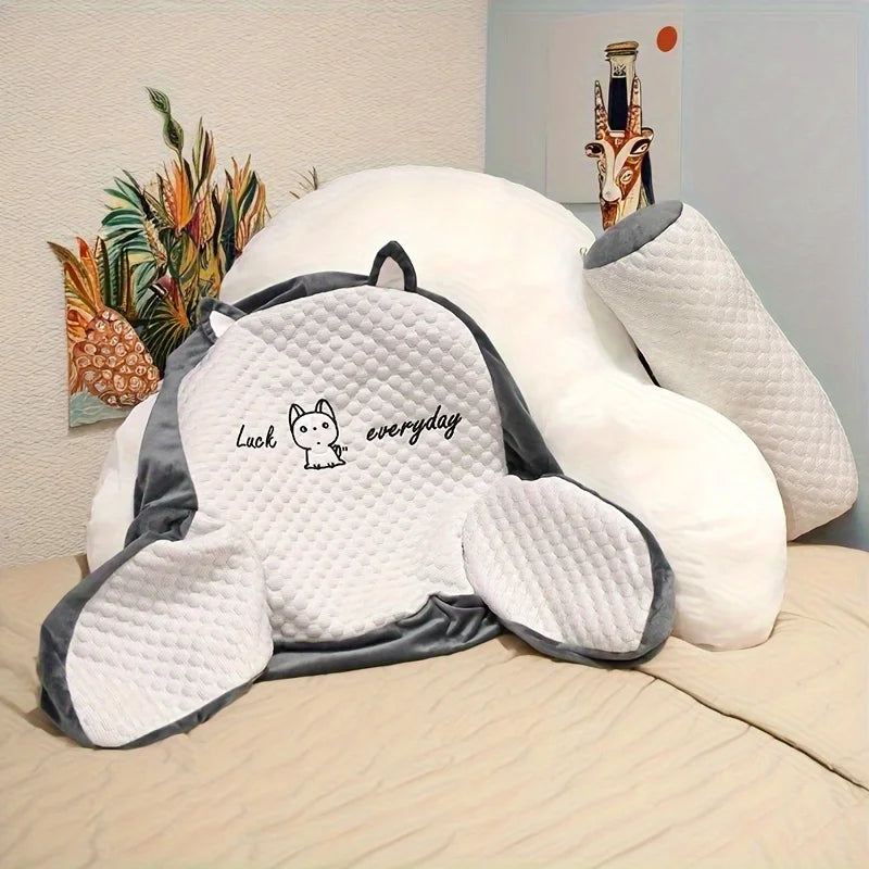 Quilted Reading Pillow Back Support Cushion