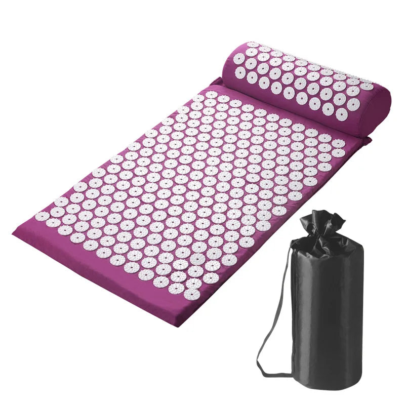 Full Body Acupressure Massage Mat Set with Storage Bag