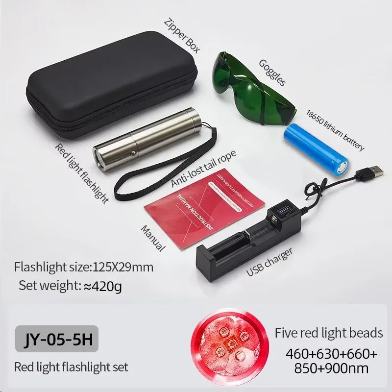 Red Light Therapy Pen 630–900nm