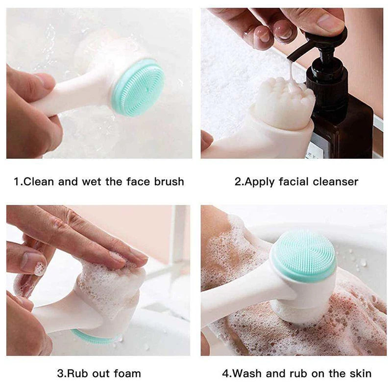 3D Silicone Facial Cleansing Brush