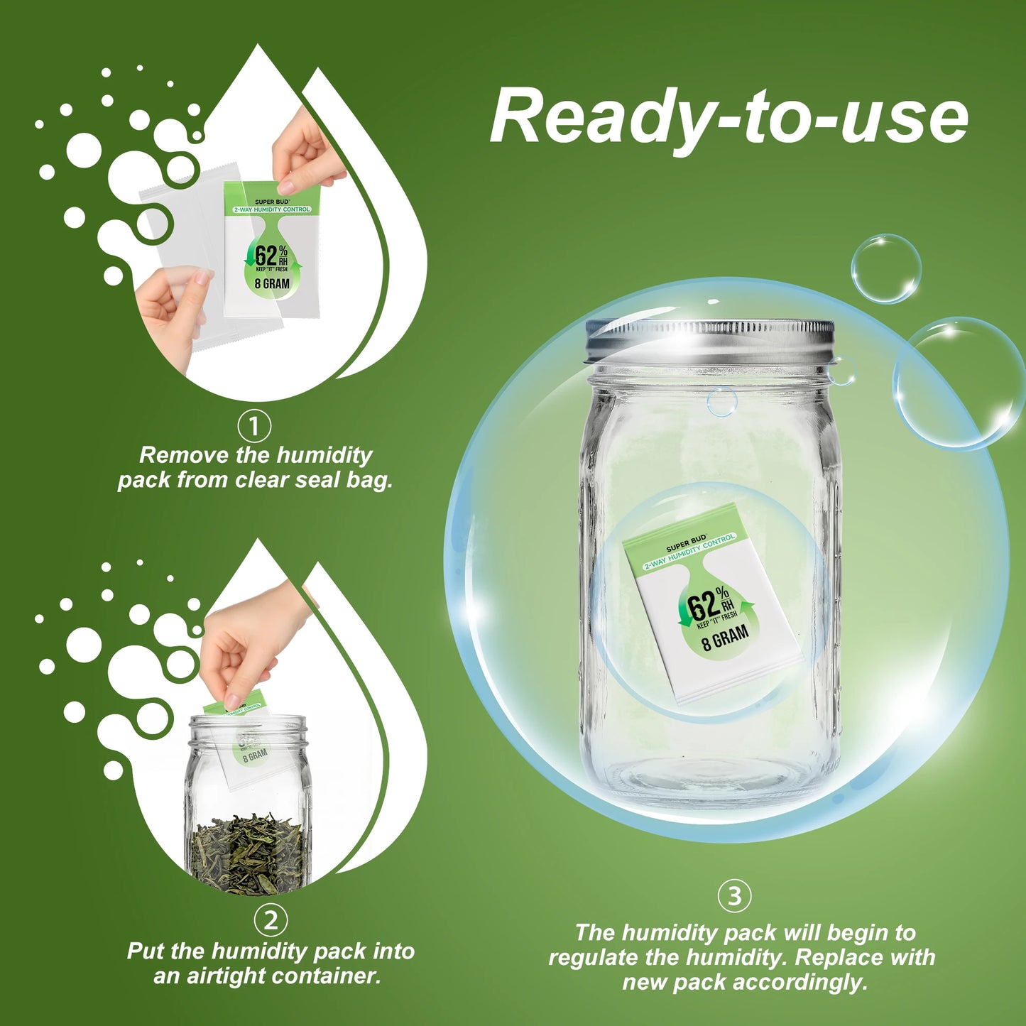 62% RH 2-Way Humidity Control Packs