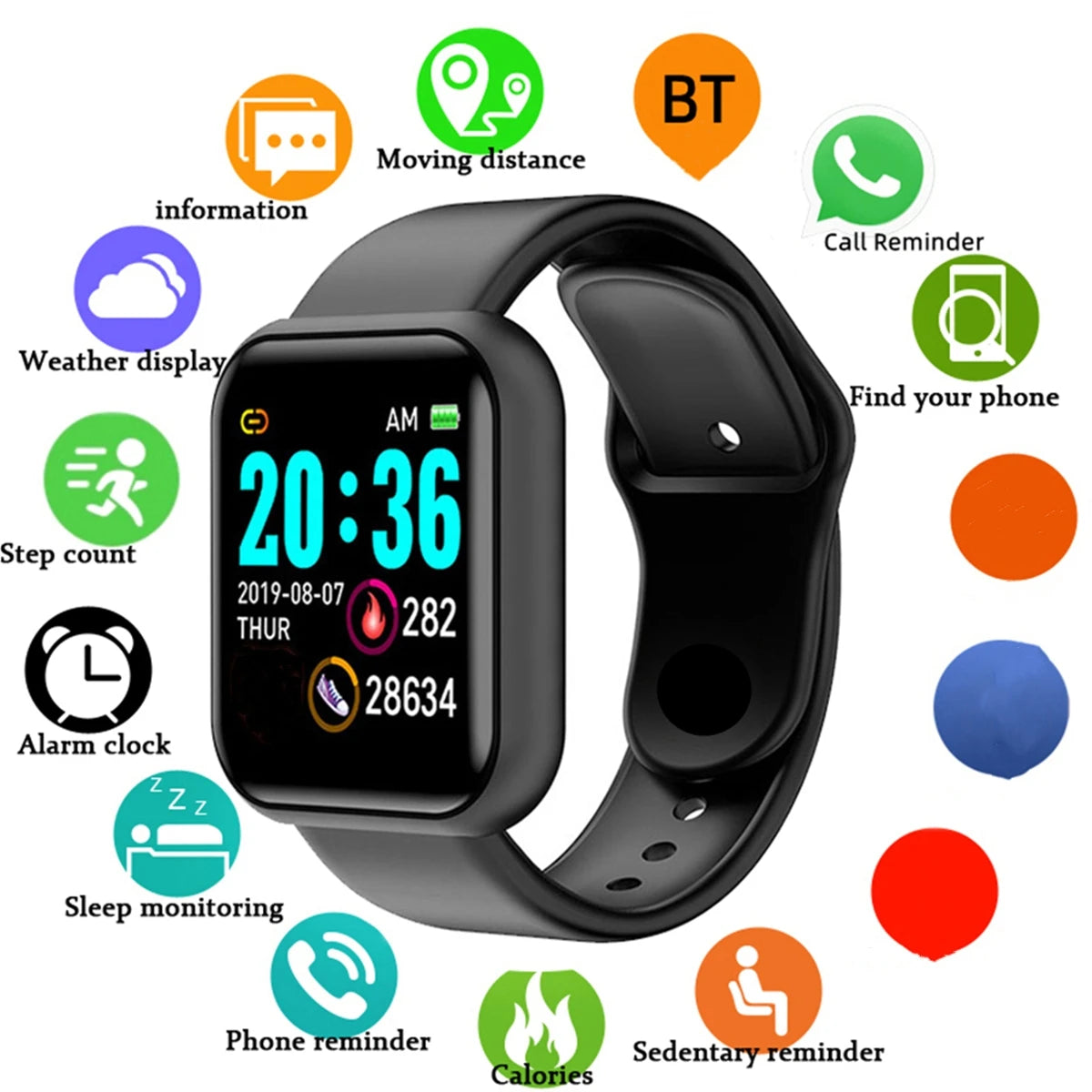 Smart Fitness Watch for Men & Women