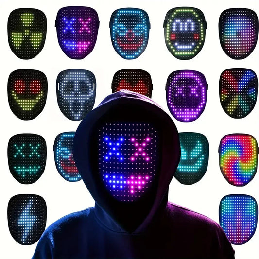 LED Gesture Control Halloween Mask