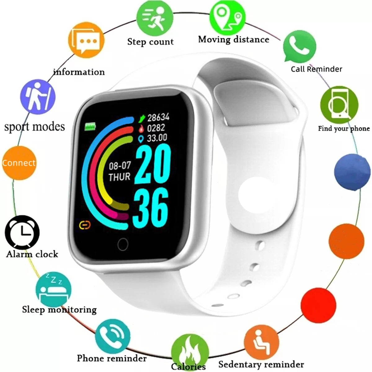Smart Fitness Watch for Men & Women