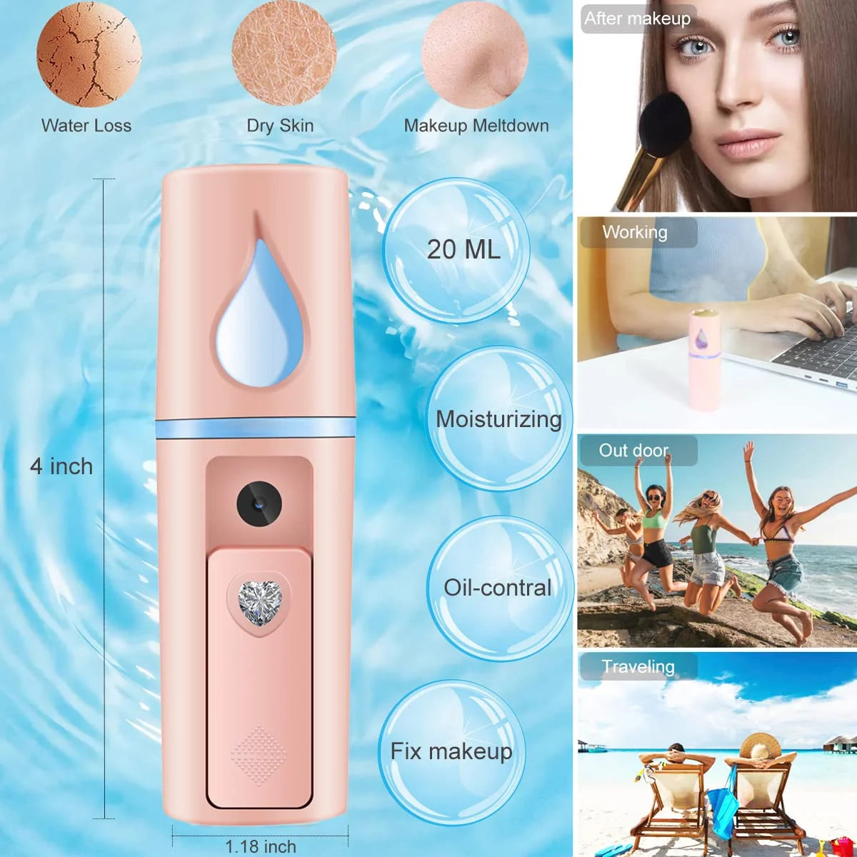 Portable Nano Facial Mist Sprayer
