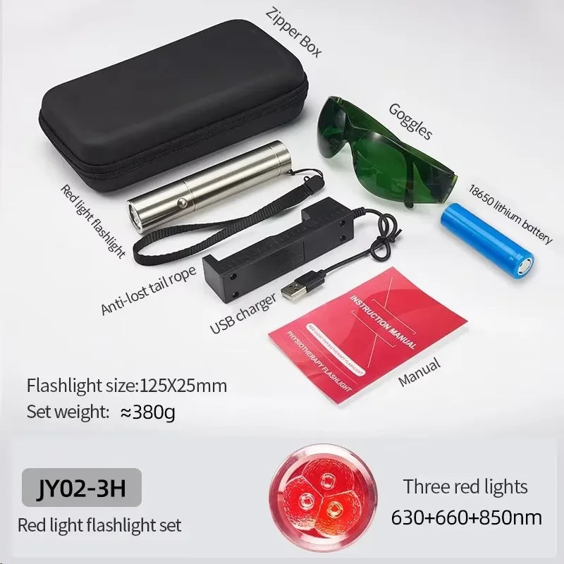 Red Light Therapy Pen 630–900nm