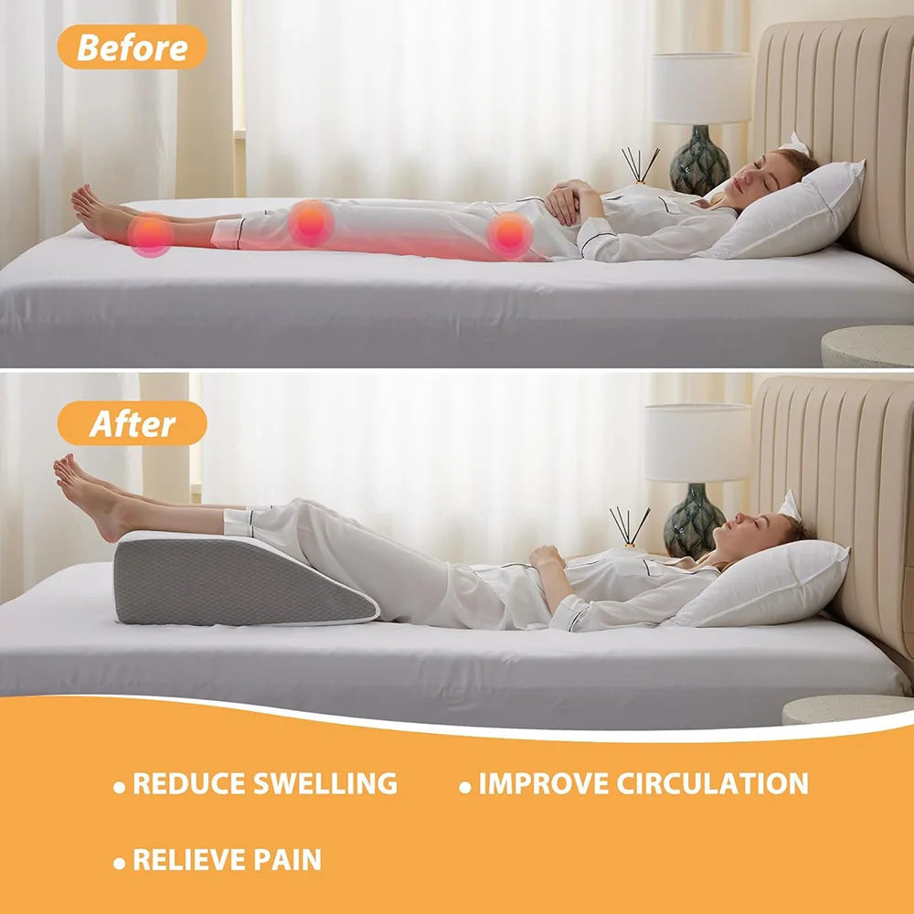Leg Elevating Wedge Pillow for Sleeping & Rest