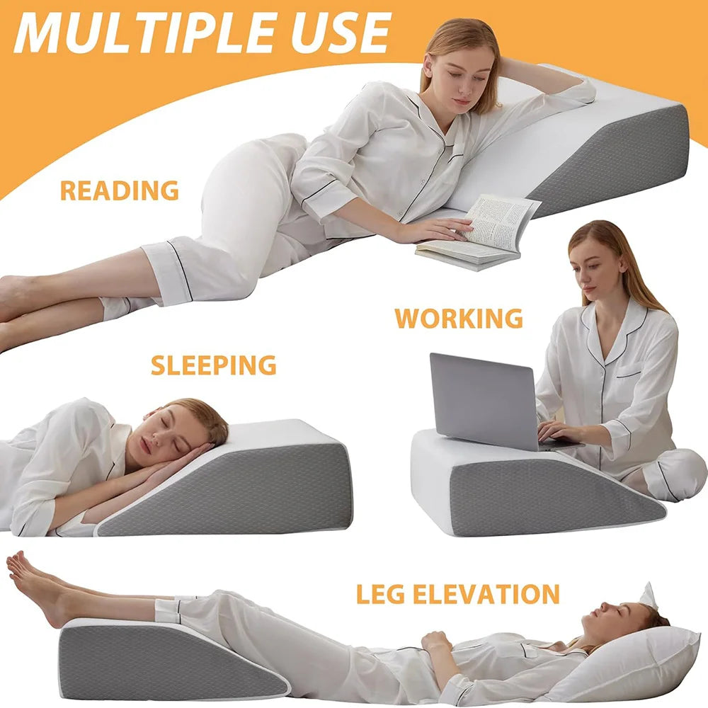 Leg Elevating Wedge Pillow for Sleeping & Rest