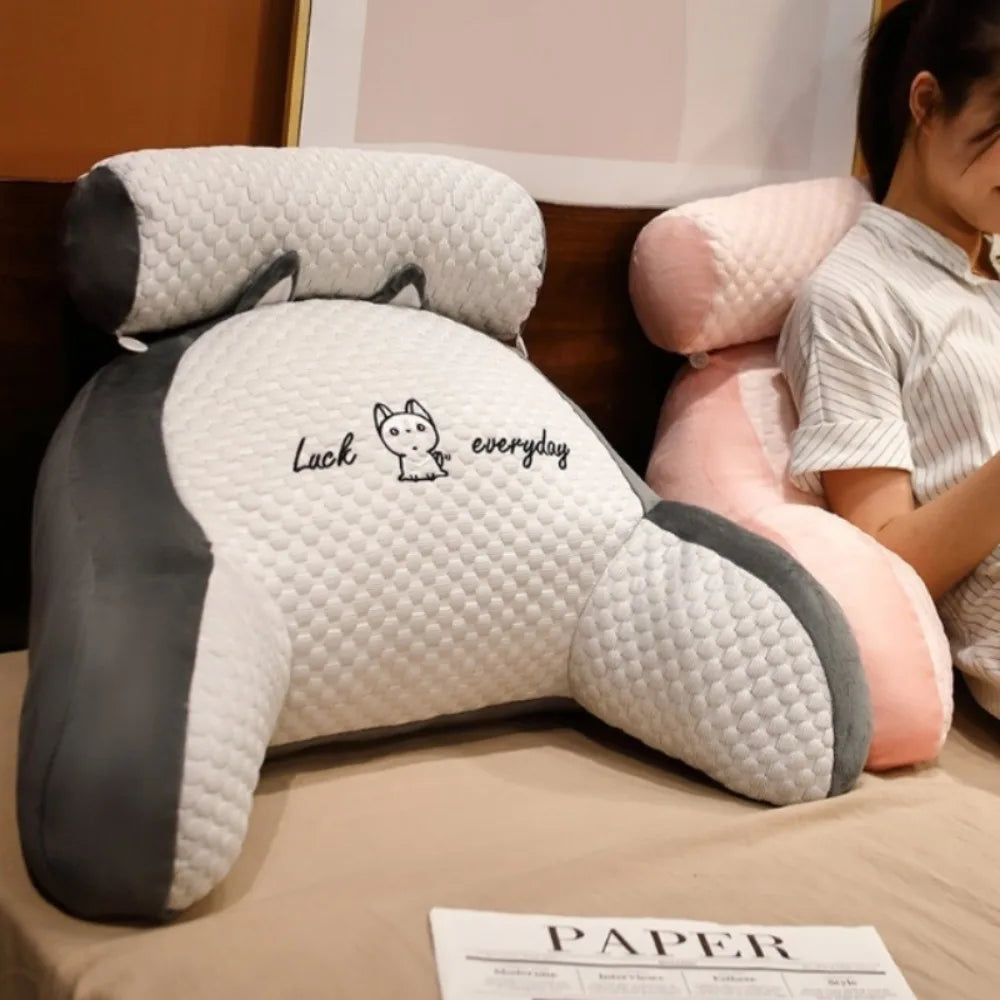 Quilted Reading Pillow Back Support Cushion