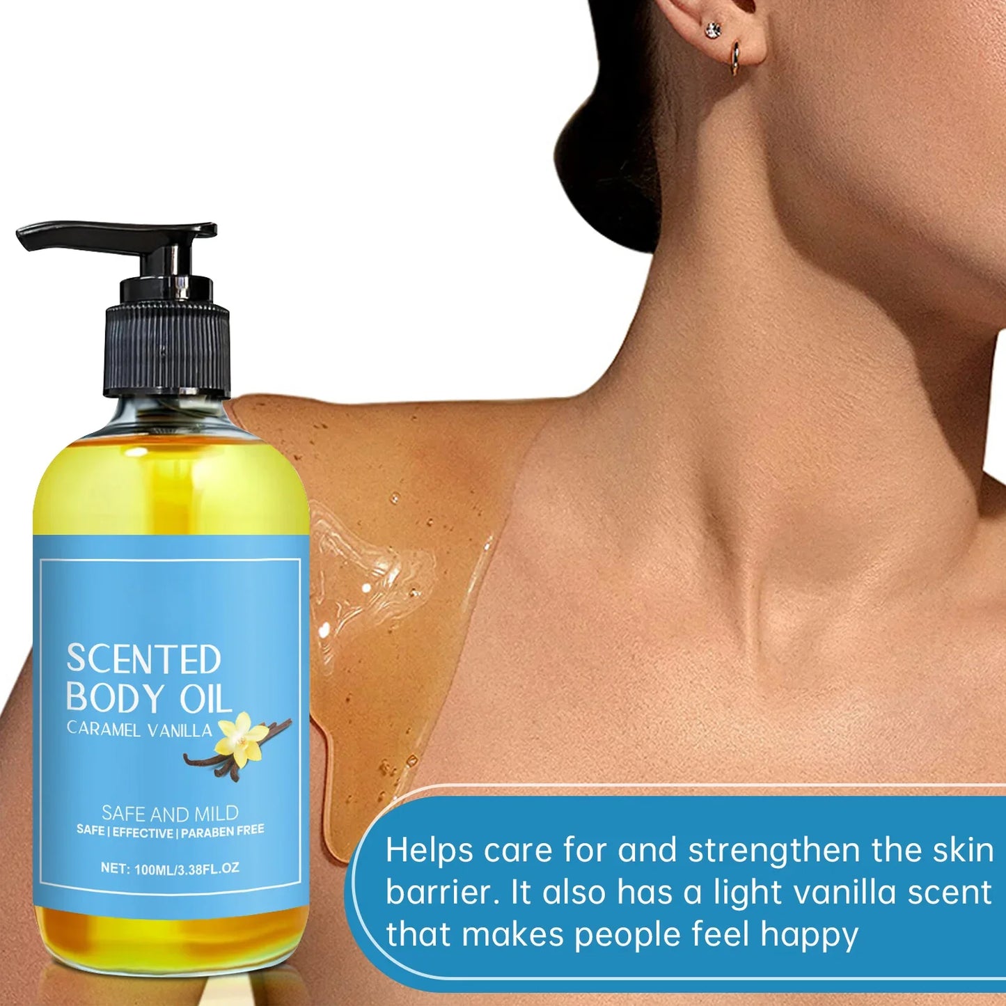 Stress Relief Body Oil with Vanilla