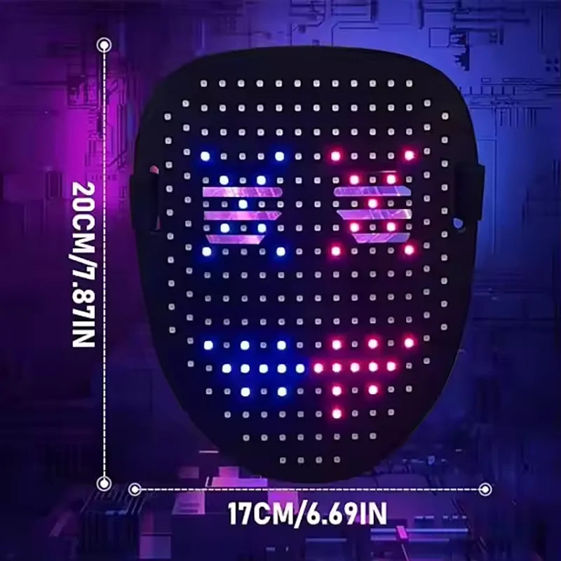 LED Gesture Control Halloween Mask