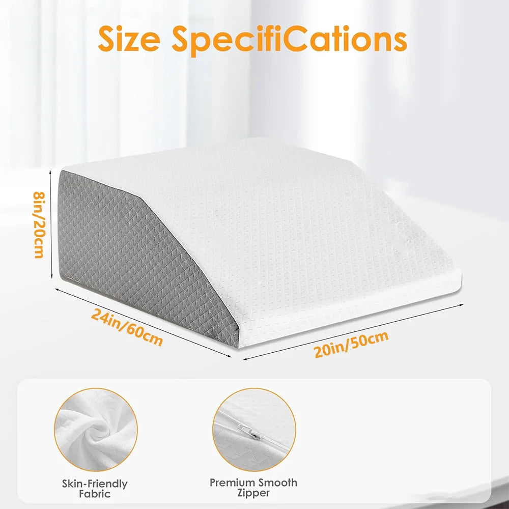Leg Elevating Wedge Pillow for Sleeping & Rest