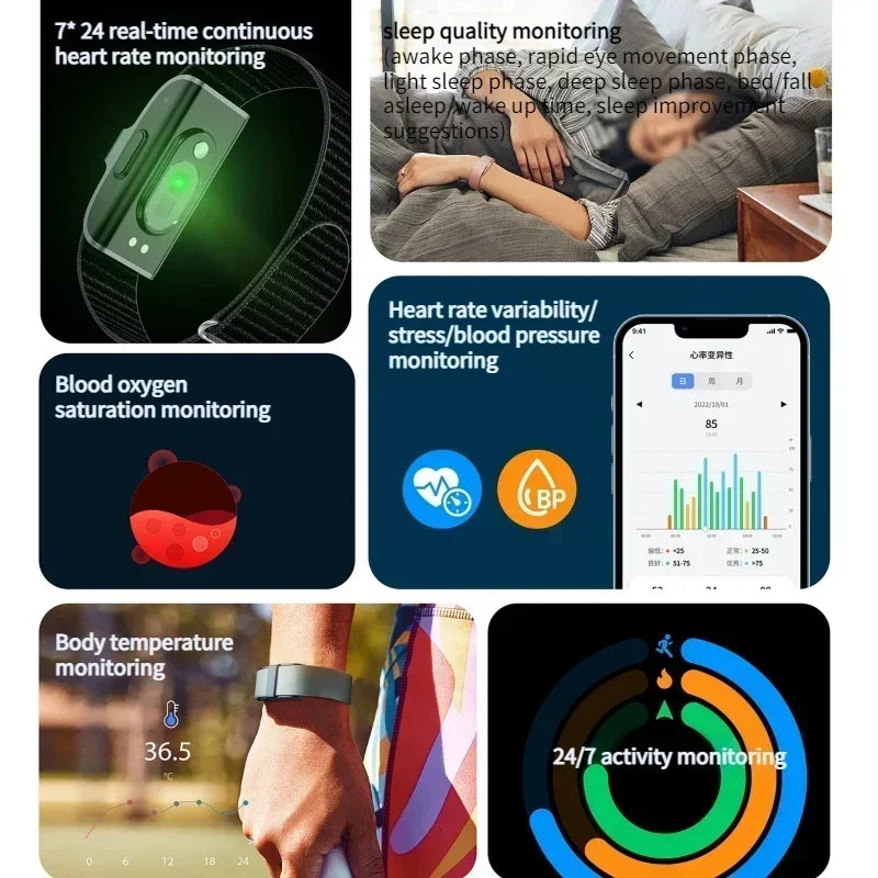 Waterproof Health Tracker Bracelet